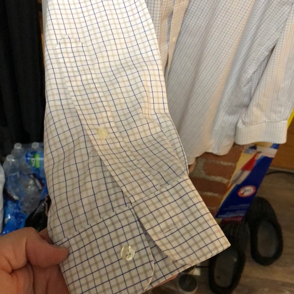 Jos A Bank 16.5-34 dress shirt lined pattern - Picture 4 of 4